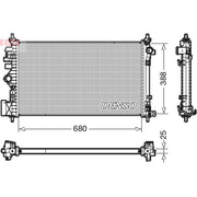 Denso Engine Radiator DRM20107