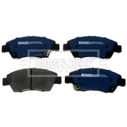 Borg & Beck Front Brake Vented Discs & Pads fits Honda Civic VIII 2006-2012 1.3