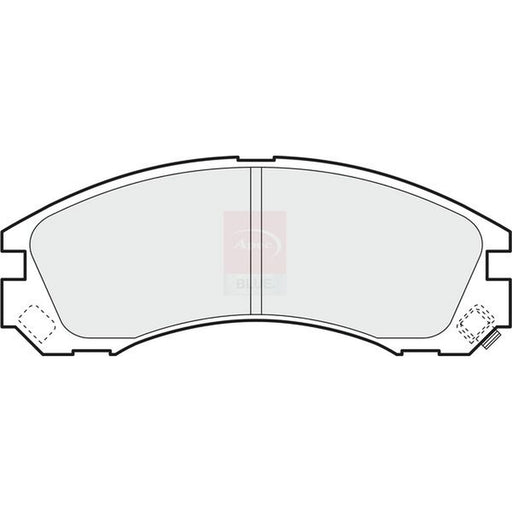 Apec Front Brake Pad Set fits Citroën C-Crosser 2007-2012 2.2 2.4