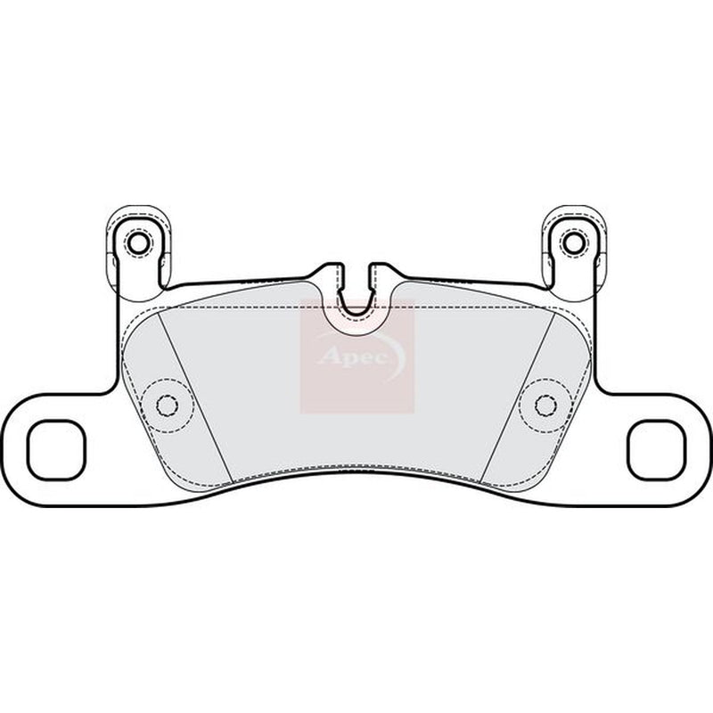 Apec Rear Brake Pad Set fits Porsche Cayenne 2010-2018 3.0 3.6 4.2 4.8
