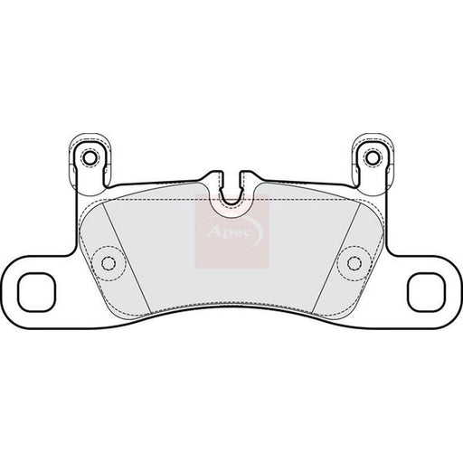 Apec Rear Brake Pad Set fits Porsche Cayenne 2010-2018 3.0 3.6 4.2 4.8