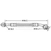 Borg & Beck Brake Hydraulic Hose Line Front Right BBH7156