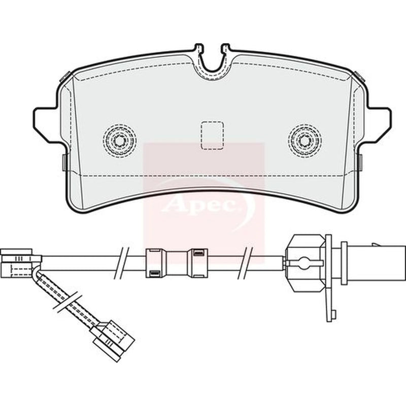 Apec Rear Brake Pad Set PAD1939