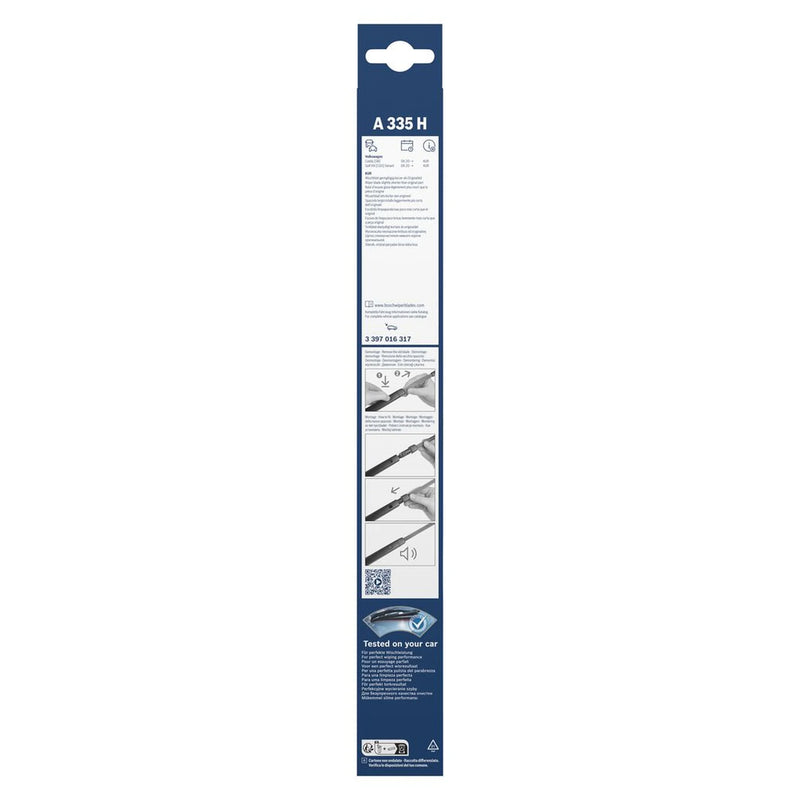Bosch Wiper Wiper Blade 330mm — A335H fits Ford Tourneo Connect 2022-2024