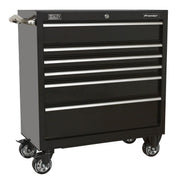 Sealey Rollcab 6 Drawer 930mm Heavy-Duty Black PTB93006 Sealey - Dynamic Drive