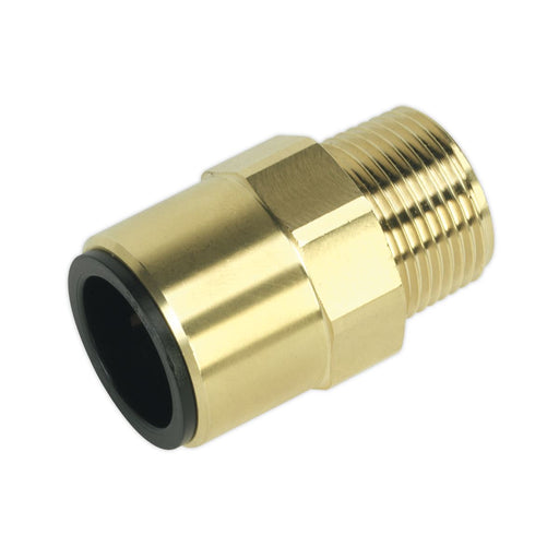 Sealey Straight Adaptor 22mmx3/4"BSPT Brass (Speedfit - MM012206N) CAS22BSA Sealey  - Dynamic Drive