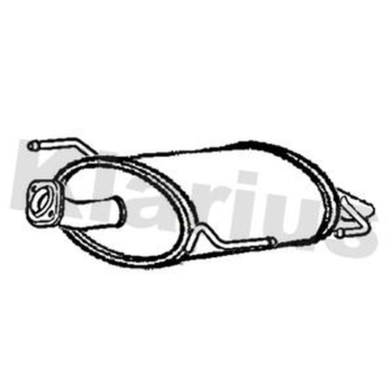 Klarius Box With Tail Pipe Rear fits Nissan Cube 2009 on 1.6