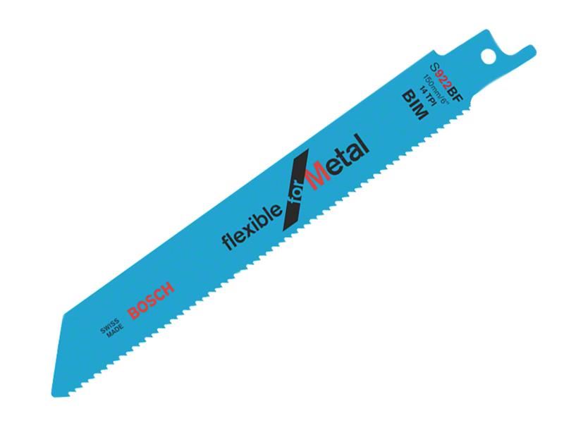 Bosch Powertool Accessories S 922 BF Flexible for Metal Reciprocating Saw Blade 150mm 14 TPI Pack of 5 Bosch Powertool Accessories - Town Tools
