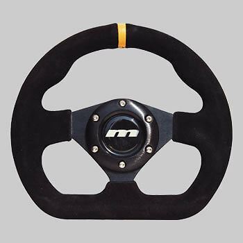 250mm Black Leather Steering Wheel + Boss fits Subaru Legacy Sedan Mountney Classic  - Dynamic Drive