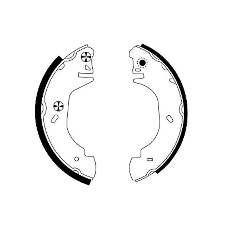 Mintex Brake Shoe Set Axle Kit fits Ford Transit 1994-2000 2.0 2.5