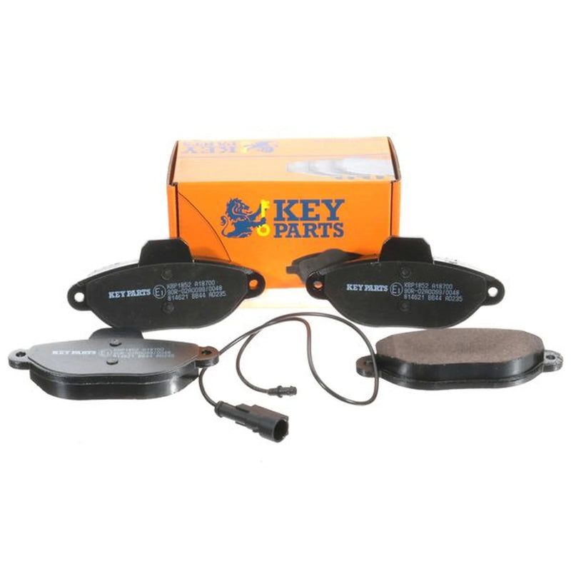 Key Parts 4 x Front Brake Pad Set fits Fiat Panda 2003 on 1.1 1.2