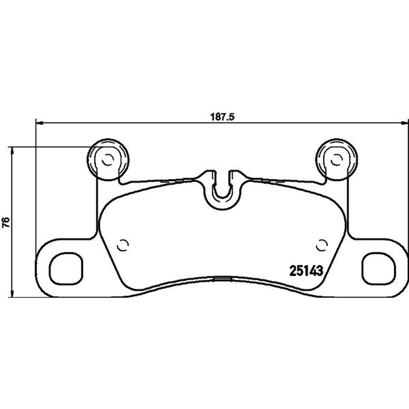 Mintex Rear Brake Pad Set fits Porsche 718 Boxster 2019 on 4.0
