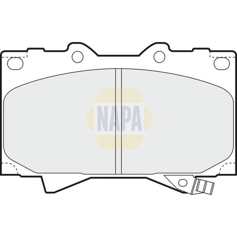 NAPA Front & Rear Pads fits Toyota Land Cruiser Amazon 1998-2007 4.2 4.7