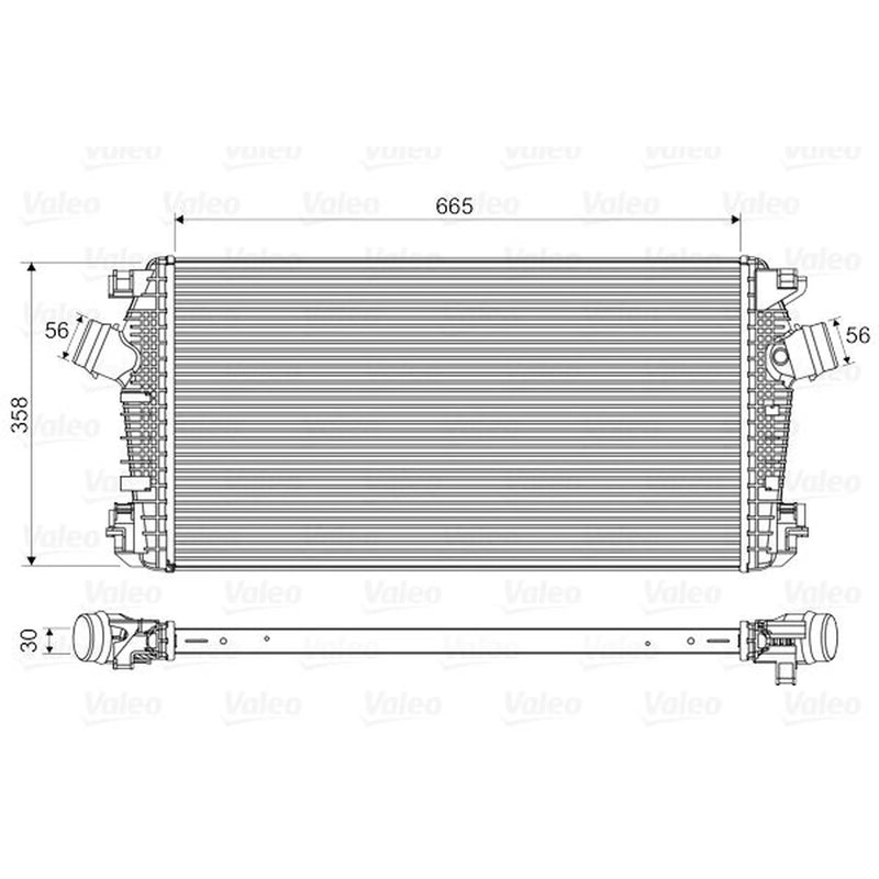 Valeo Intercooler (Charge Air Cooler) 818567