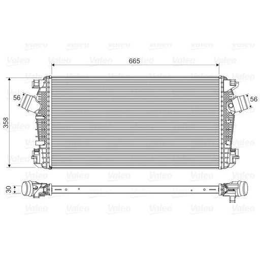 Valeo Intercooler (Charge Air Cooler) 818567