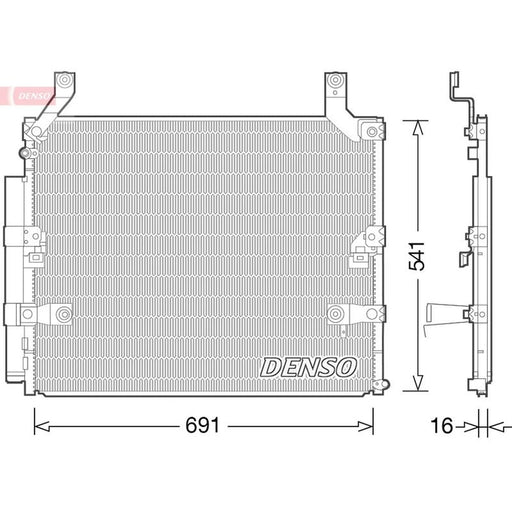 Denso Air Conditioning Condenser fits Lexus Lx 1998-2008