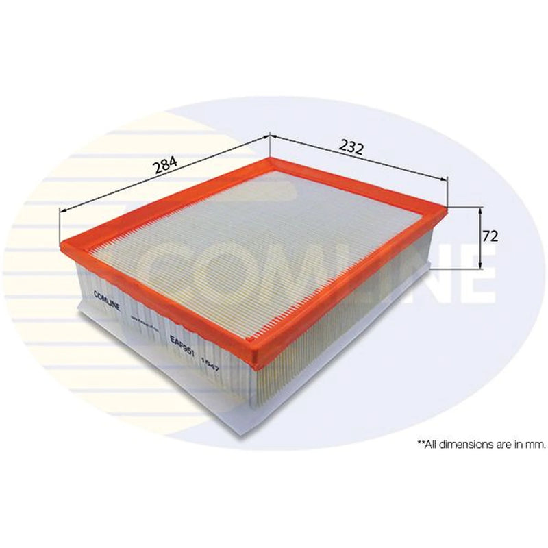 Comline Engine Air Filter fits Audi A1 2014-2018 1.6 1.8