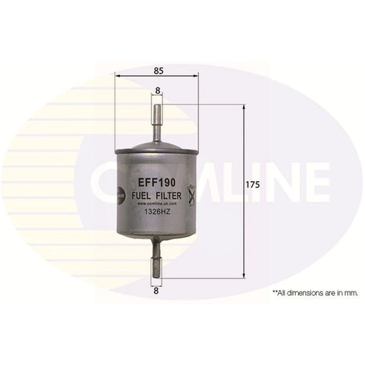 Comline Fuel Filter Element fits Volvo S60 I 2000-2010 2.0 2.4