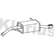 Klarius Box With Tail Pipe Rear fits Peugeot 208 I 2012-2019 1.2
