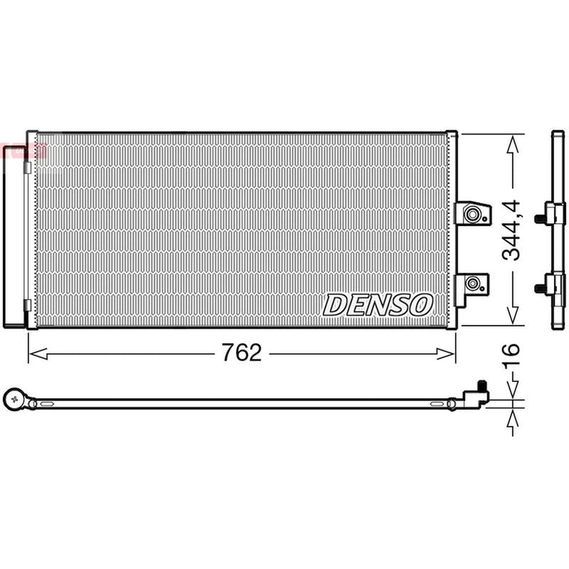 Denso Air Conditioning Condenser fits Volvo XC40 2017-2023