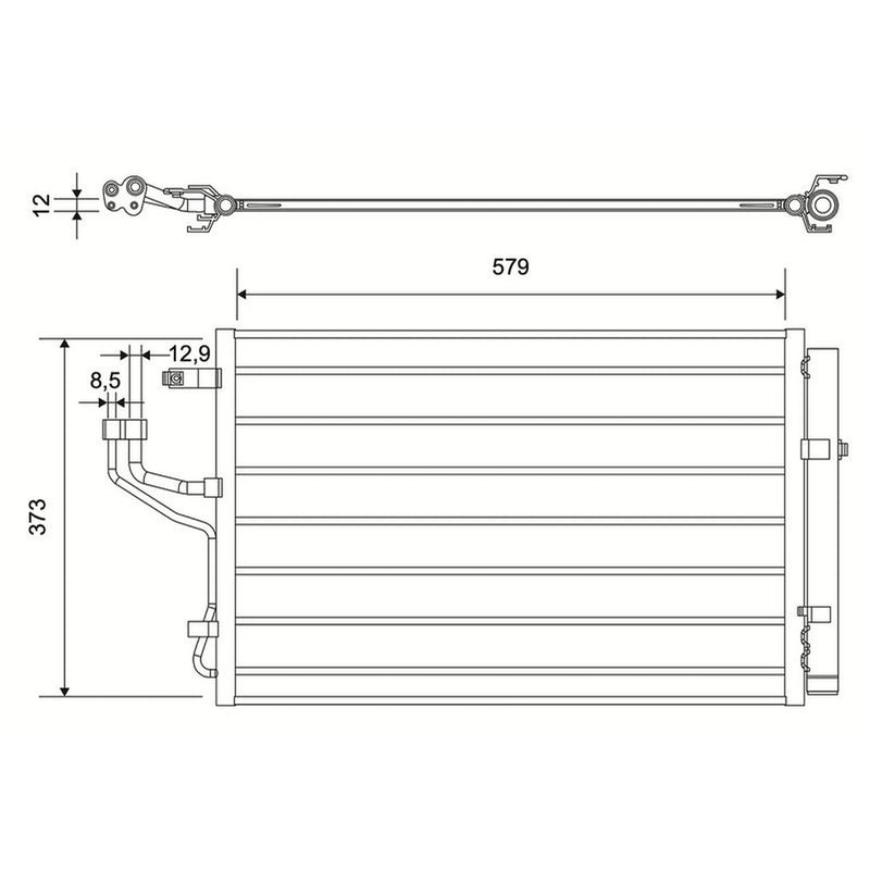 Valeo Air Conditioning Condenser 822680