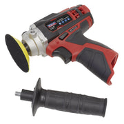 Sealey Cordless Polisher Buffer 12V 71mm Variable Speed Li-ion Body Only Sealey  - Dynamic Drive