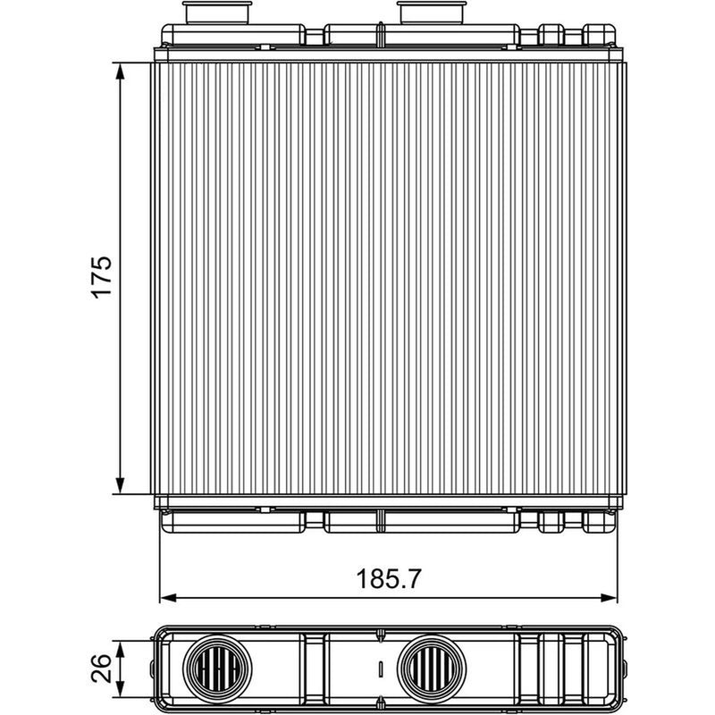 Valeo Heater Matrix Core Heat Exchanger 811543