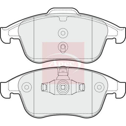 Apec Front Brake Pad Set fits Renault Clio IV 2013-2021 1.6