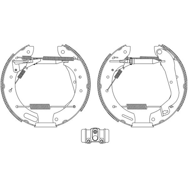 Mintex Brake Shoe Set Axle Kit fits Nissan Terrano II 1992-2007 2.4 2.7 3.0 3.3
