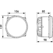 Hella Headlight Headlamp LED Left