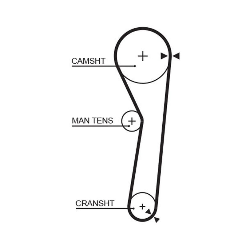 Gates Timing Belt Cambelt 103 Teeth fits Daihatsu Cuore IV 1995-1998 0.8