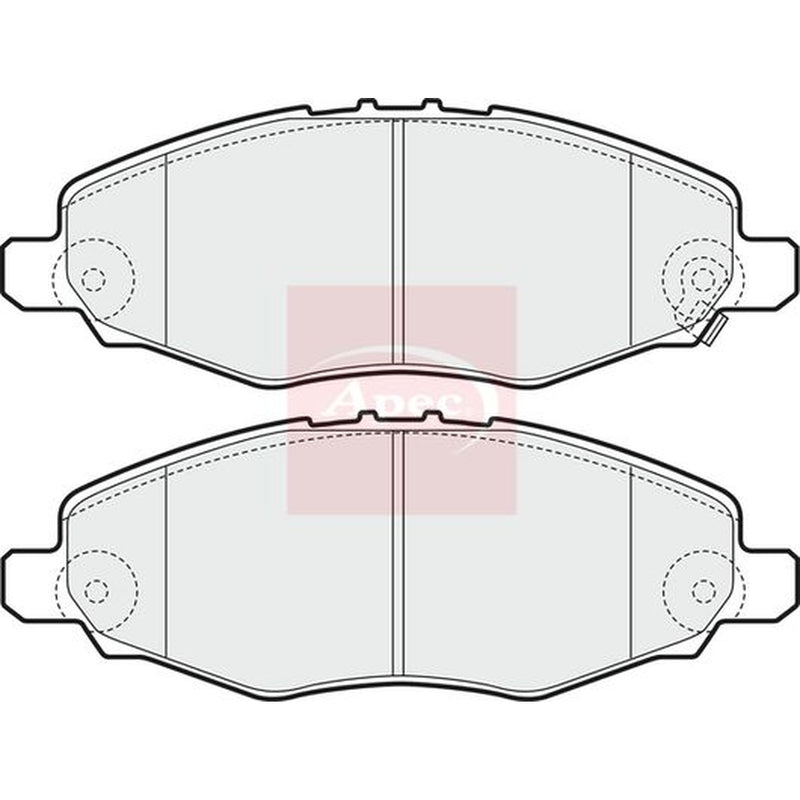 Apec Front Brake Pad Set fits Toyota Hilux Vigo VII Pickup 2005-2015 2.5