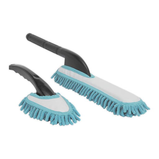 Sealey Microfibre Brush Set 2Pc Sealey - Dynamic Drive