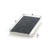 MANN-FILTER Cabin Air Filter (Pollen Filter) Eng.compart. middle CUK 5366