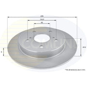 Comline Rear Brake Solid Discs & Pads fits Suzuki Swift III 2006-2015 1.6