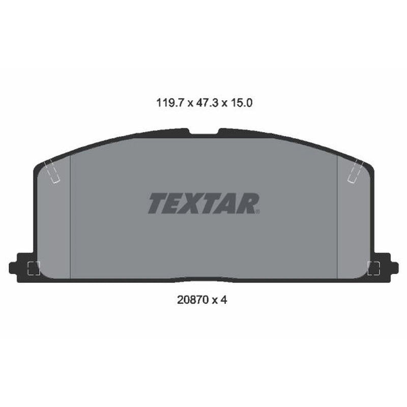 Textar Front Brake Pad Set 2087001