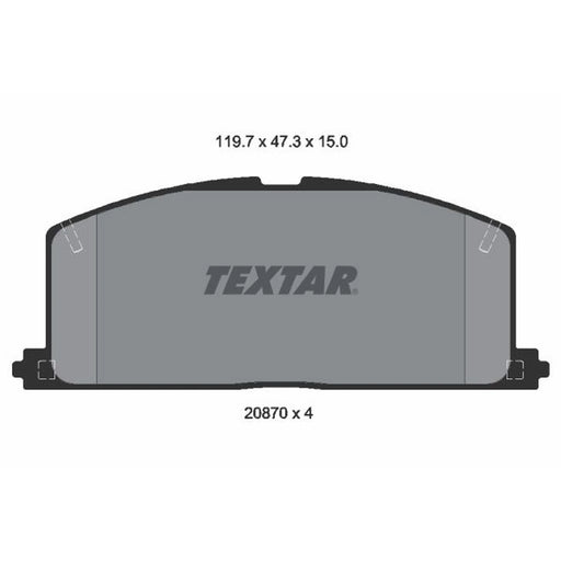 Textar Front Brake Pad Set 2087001