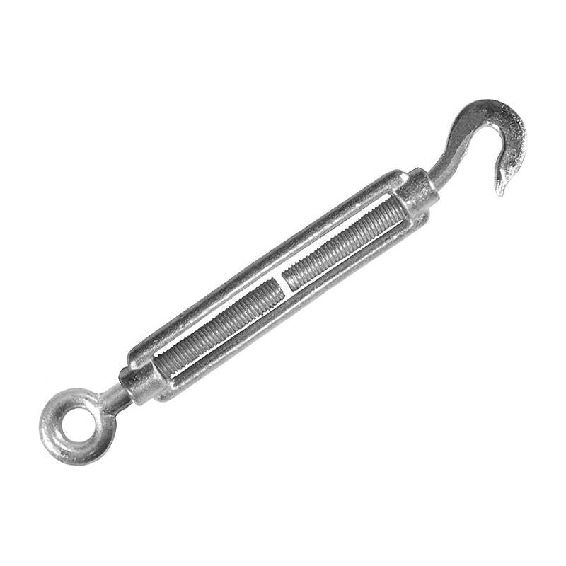 Faithfull Straining Screw 10mm Hook & Eye Galvanised 133mm Faithfull - Town Tools
