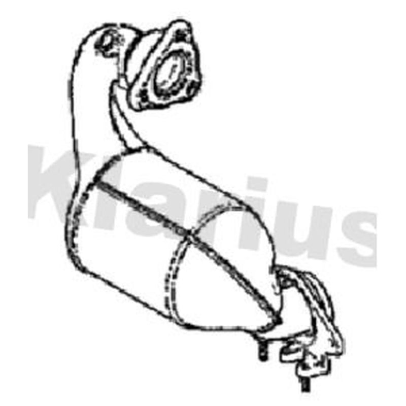 Klarius Catalyst Type Approved With Pipe fits Renault Captur I 2013-2018 1.2