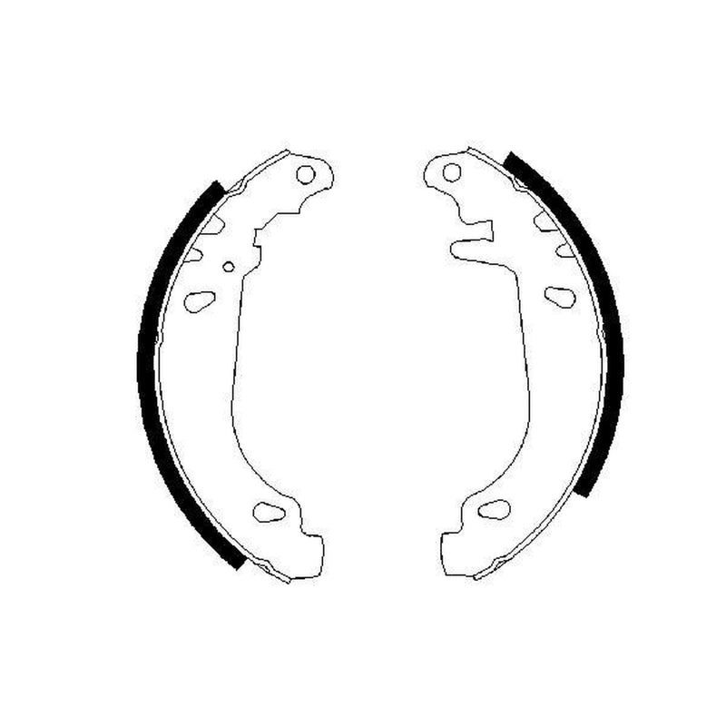 Bosch Brake Shoe Set Axle Kit 0 986 487 346