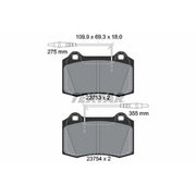 Textar Front Brake Pad Set 2375301