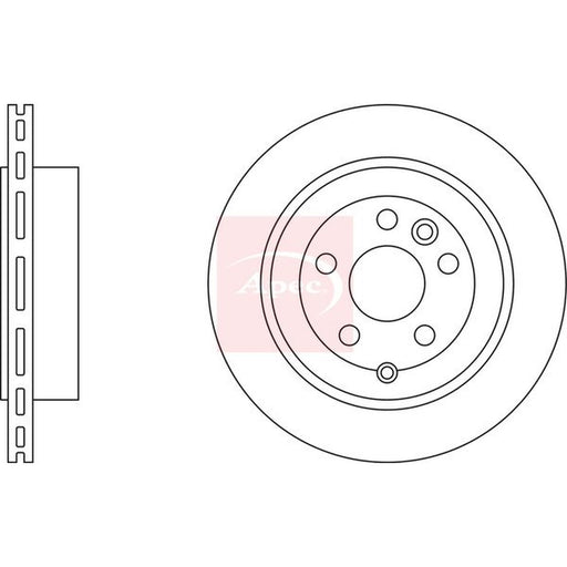 Apec 2 x Vented Brake Discs fits Land Rover Freelander 2 2006-2014 3.2