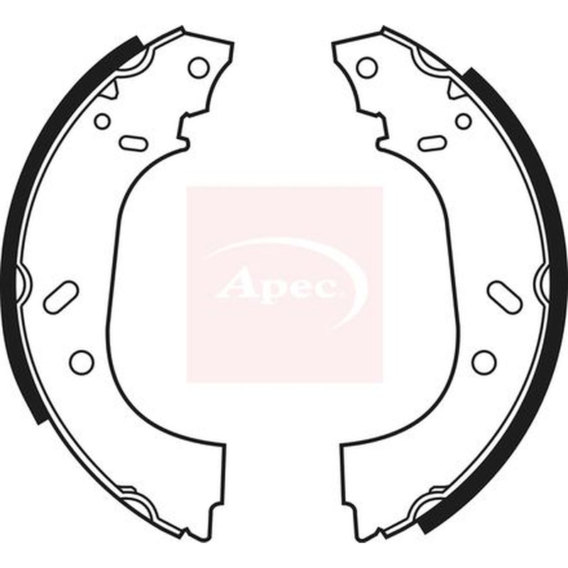 Apec Brake Shoe Set Axle Kit fits Citroën Dispatch I 1995-2006 1.9 2.0