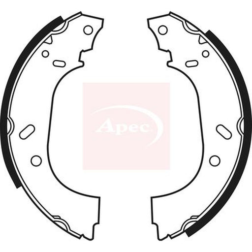 Apec Brake Shoe Set Axle Kit fits Citroën Dispatch I 1995-2006 1.9 2.0