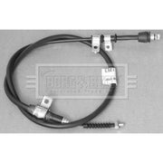Borg & Beck Handbrake Cable Left Rear BKB3137