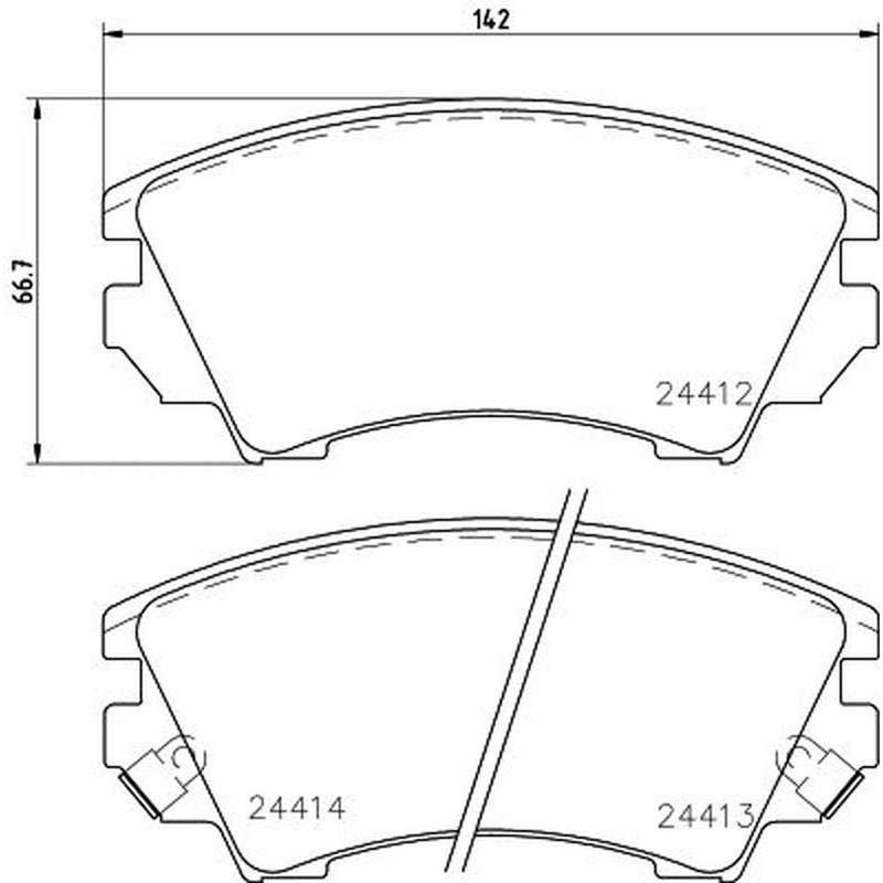 Mintex Front Brake Pad Set fits Chevrolet Camaro 2009-2015 3.6