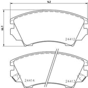 Mintex Front & Rear Pads fits Chevrolet Camaro 2009-2015 3.6