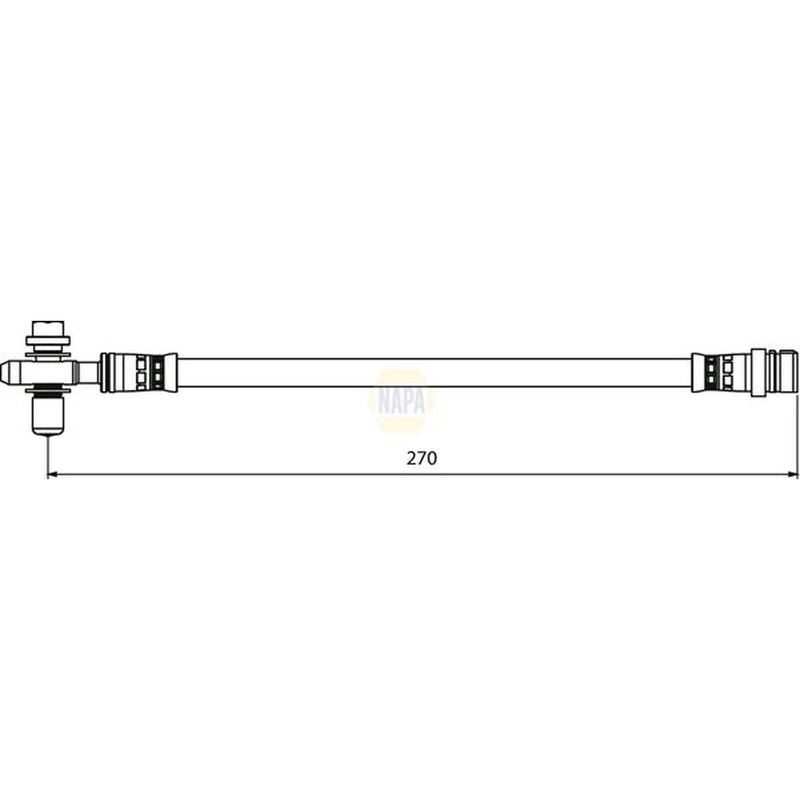 NAPA Brake Hydraulic Hose Line Rear NBH1372