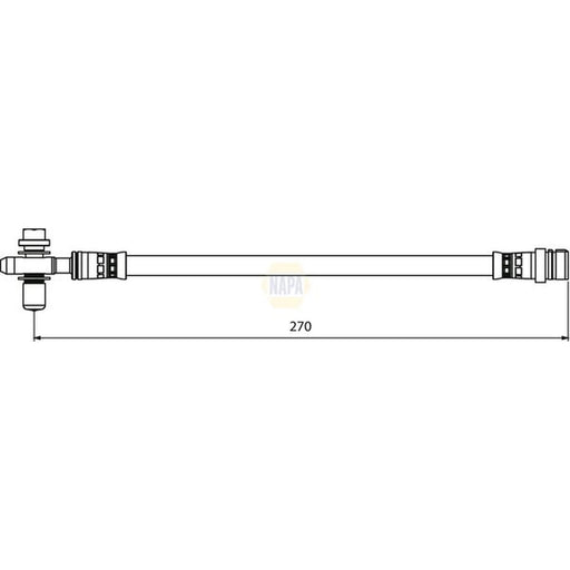NAPA Brake Hydraulic Hose Line Rear NBH1372