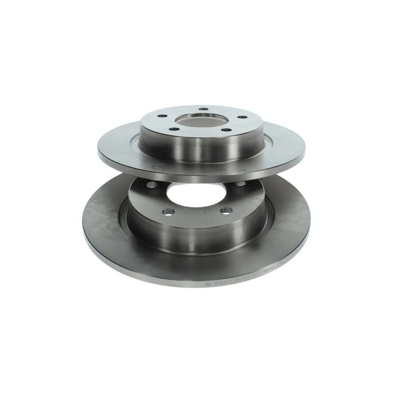 Bosch 2 x Solid Rear Brake Discs 0986479181-x2